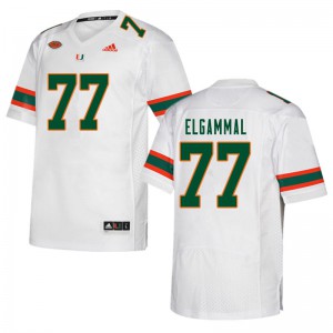 #77 Adam ElGammal Hurricanes Men Embroidery Jersey White