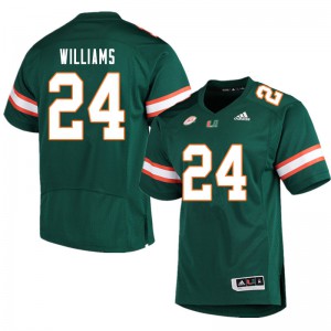 #24 Christian Williams Miami Men Player Jerseys Green