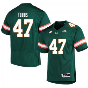 #47 Mykel Tubbs Miami Men Official Jerseys Green
