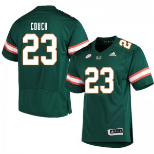 #23 Te'Cory Couch Miami Men Embroidery Jersey Green