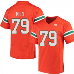 #79 Bar Milo Hurricanes Men Stitched Jersey Orange