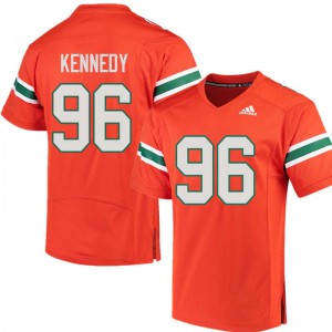 #96 Cortez Kennedy Miami Men Official Jerseys Orange