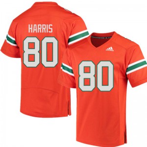 #80 Dayall Harris Miami Men Alumni Jerseys Orange