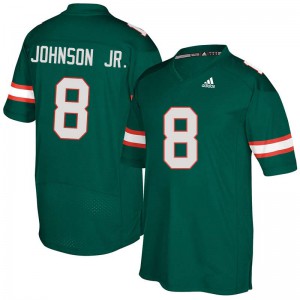 #8 Duke Johnson Jr. Hurricanes Men Stitch Jerseys Green
