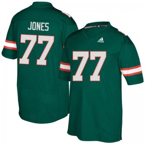 #77 Jahair Jones Miami Men Stitched Jerseys Green