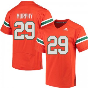 #29 James Murphy Miami Men Player Jerseys Orange