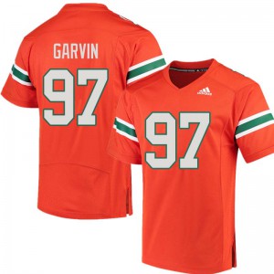 #97 Jonathan Garvin Miami Men College Jerseys Orange