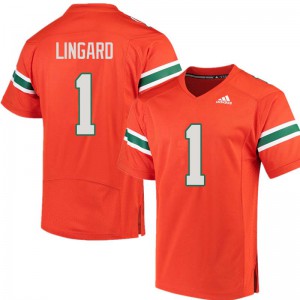 #1 Lorenzo Lingard Miami Men Embroidery Jerseys Orange