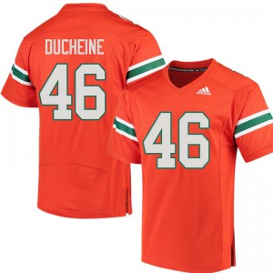 #46 Nicholas Ducheine University of Miami Men Player Jersey Orange