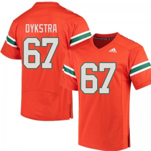 #67 Zach Dykstra Miami Men Stitch Jerseys Orange