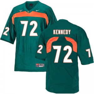 #72 Tommy Kennedy Miami Men Alumni Jerseys Green