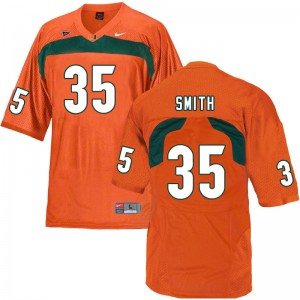 #35 Zac Smith Miami Men Player Jerseys Orange