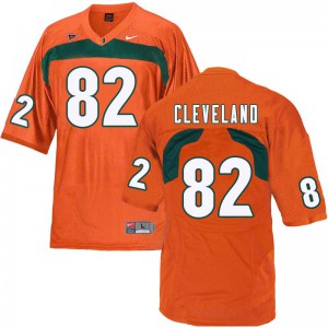 #82 Asante Cleveland Miami Men Embroidery Jerseys Orange