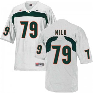 #79 Bar Milo Hurricanes Men Stitched Jerseys White