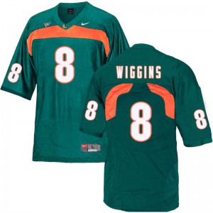 #8 Daquris Wiggins Miami Men Player Jerseys Green