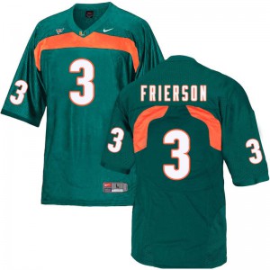 #3 Gilbert Frierson Miami Men Stitch Jerseys Green