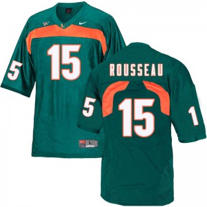 #15 Gregory Rousseau Miami Men Player Jerseys Green