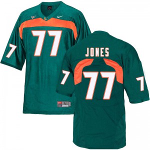 #77 Jahair Jones Miami Men Football Jerseys Green