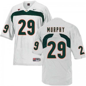 #29 James Murphy Miami Men Official Jerseys White