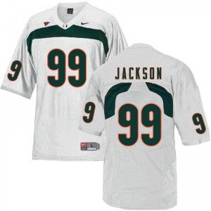 #99 Joe Jackson Hurricanes Men Football Jerseys White