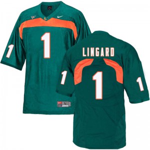 #1 Lorenzo Lingard Miami Men High School Jerseys Green