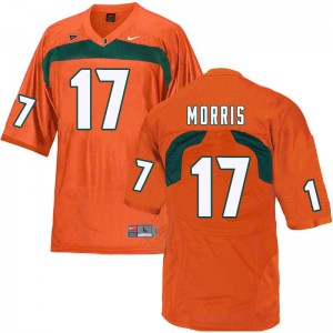#17 Stephen Morris Miami Men Embroidery Jersey Orange