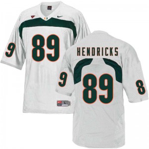 #89 Ted Hendricks Miami Hurricanes Men Stitch Jersey White