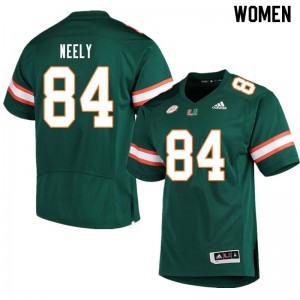 #84 Josh Neely Miami Women University Jerseys Green