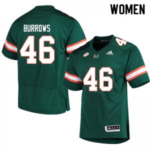 #46 Suleman Burrows Miami Women Embroidery Jerseys Green