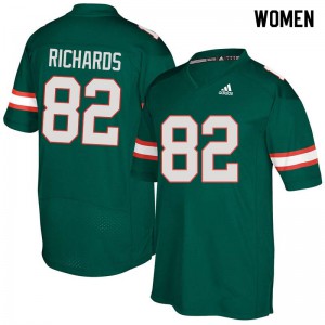 #82 Ahmmon Richards Miami Women Player Jersey Green