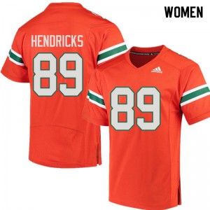 #89 Ted Hendricks Miami Women Embroidery Jerseys Orange