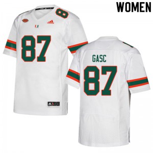 #87 Matias Gasc University of Miami Women Alumni Jersey White
