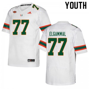 #77 Adam ElGammal Miami Youth Stitched Jerseys White