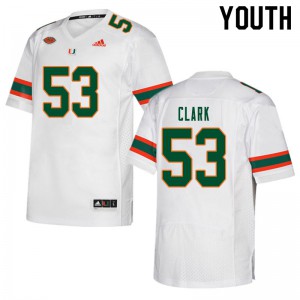 #53 Jakai Clark Miami Youth College Jerseys White