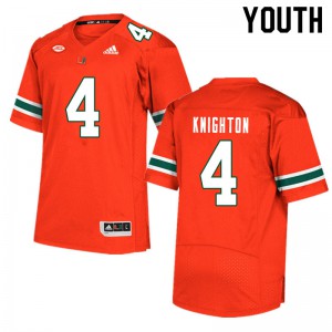 #4 Jaylan Knighton Miami Youth Alumni Jerseys Orange