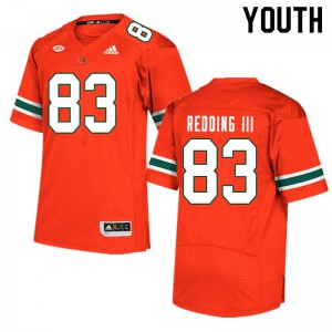 #83 Michael Redding III Miami Youth Embroidery Jerseys Orange