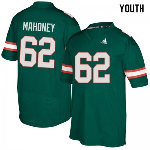 #62 Hayden Mahoney Miami Youth Stitched Jersey Green