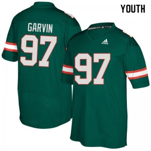 #97 Jonathan Garvin Miami Youth NCAA Jersey Green