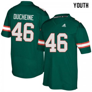 #46 Nicholas Ducheine Miami Youth Embroidery Jerseys Green