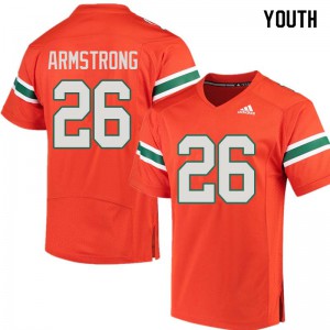 #26 Ray-Ray Armstrong University of Miami Youth Alumni Jersey Orange