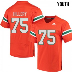 #75 Zalontae Hillery Miami Youth College Jerseys Orange