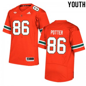 #86 Fred Potter Miami Youth Player Jerseys Orange