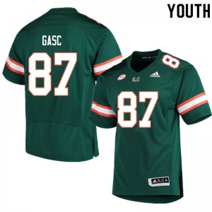 #87 Matias Gasc Miami Youth Stitched Jerseys Green